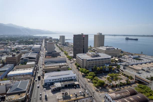 Caribbean city skyline - Syxel Insights protecting businesses across the Caribbean with expert cybersecurity solutions for SMEs